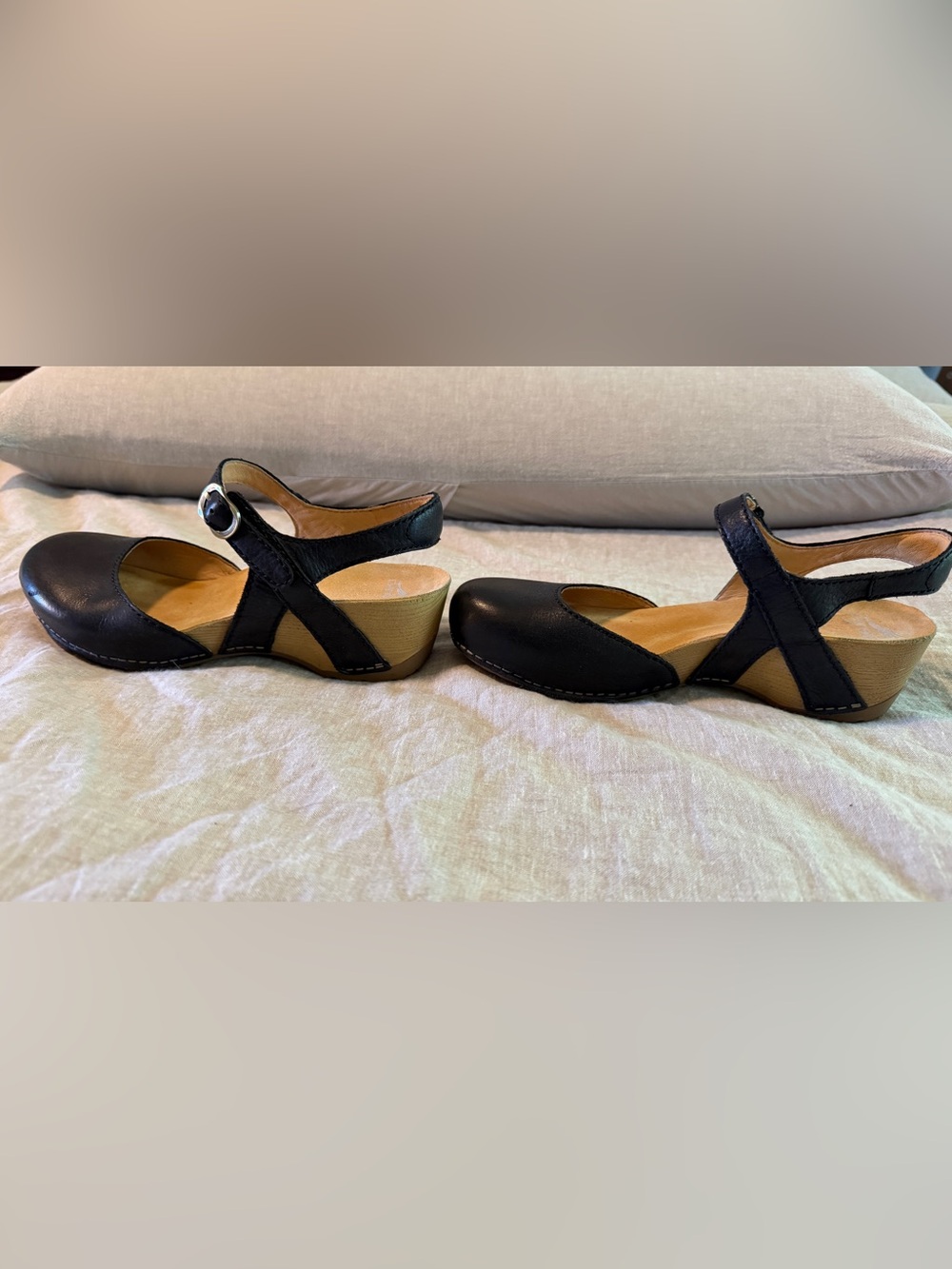 Dansko Black Tiffani Wedge Pump - Picture 5 of 7